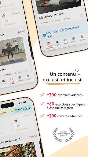 Download Kunto: Nutrition Sport Adapté Terbaru – Latihan & Nutrisi - Screenshot 2