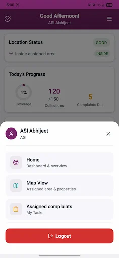 Download MCG HARYANA Terbaru – Sistem Pantauan Sanitasi Real-time - Screenshot 3
