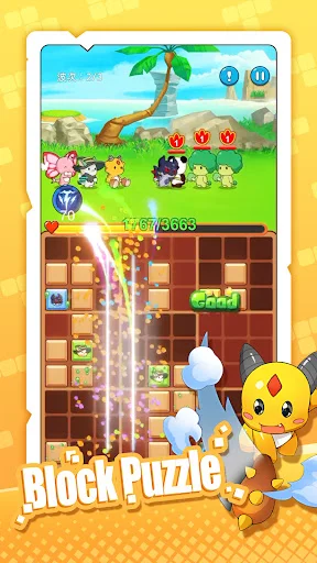 Download Block Puzzle : Cubemon Terbaru – Game Puzzle Seru - Screenshot 1